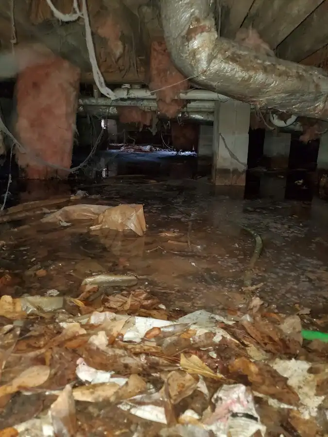 Crawl space flood assessment for Commercial Water Damage Restoration in Cusseta-Chattahoochee County